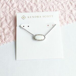 Kendra Scott Elisa White Pearl Pendant Necklace